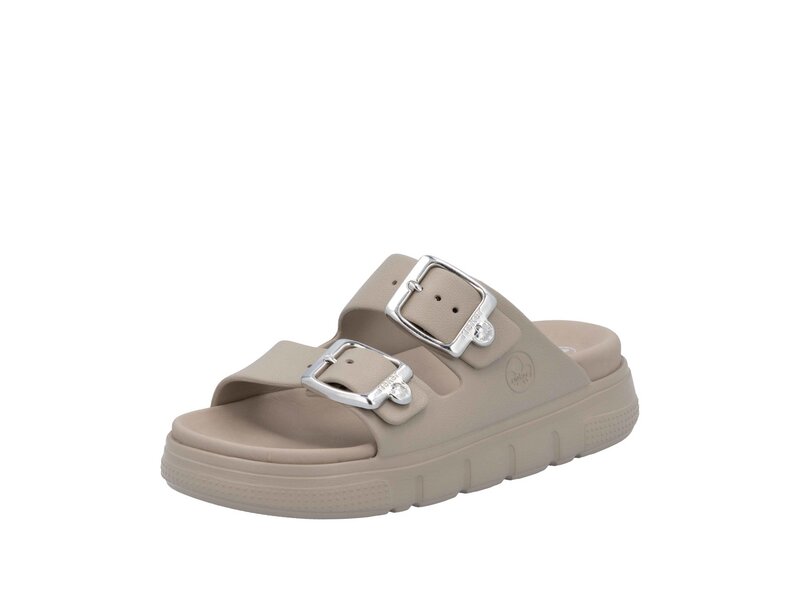 Rieker - Pantoletten - Beige 