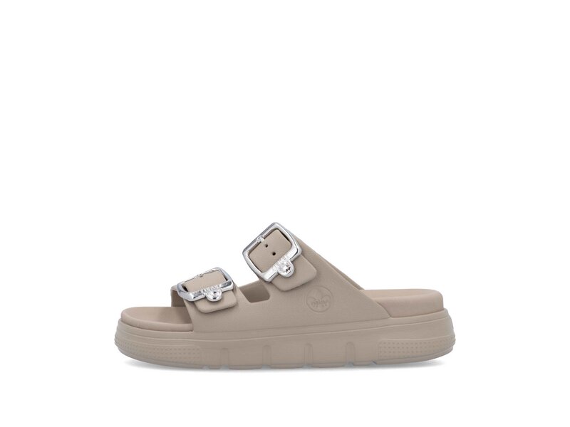 Rieker - Pantoletten - Beige 