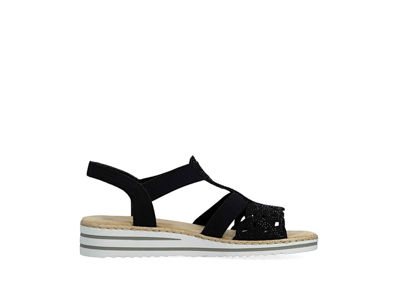 Rieker - Sandaletten - Schwarz 