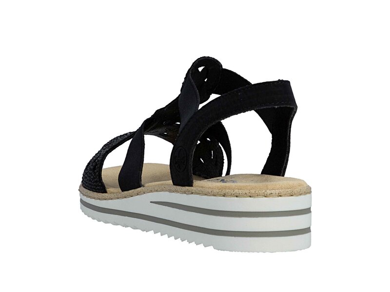 Rieker - Sandaletten - Schwarz 