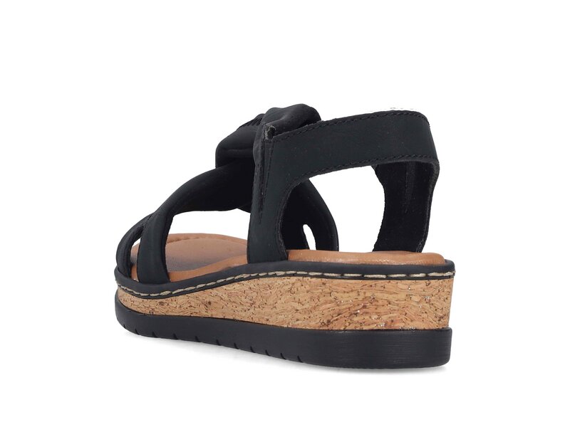 Rieker - Sandaletten - Schwarz 