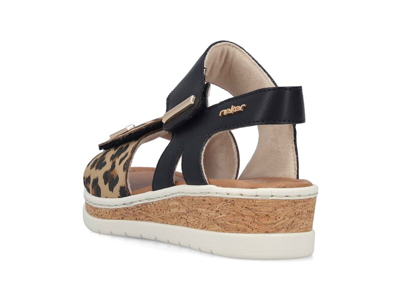 Rieker - Sandaletten - Schwarz 