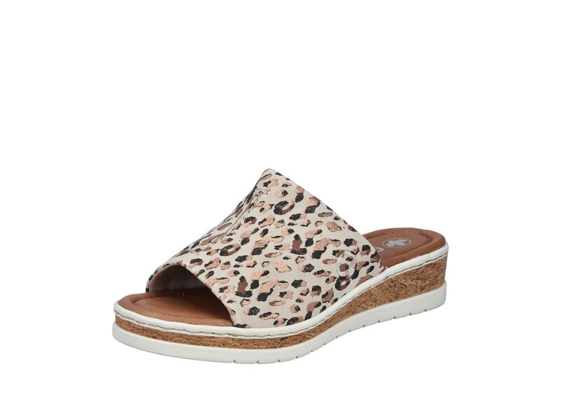Rieker - Pantoletten - Beige 