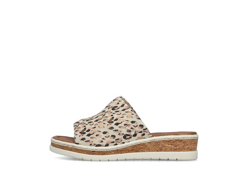 Rieker - Pantoletten - Beige 