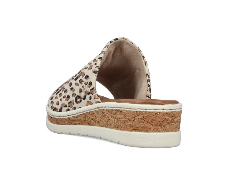 Rieker - Pantoletten - Beige 