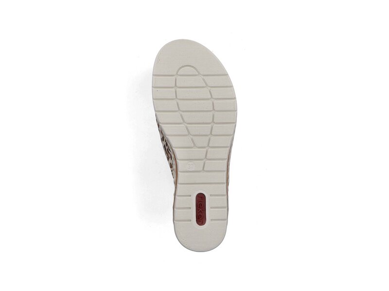 Rieker - Pantoletten - Beige 