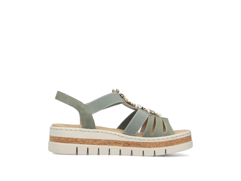 Rieker - Sandaletten - Gr&uuml;n 