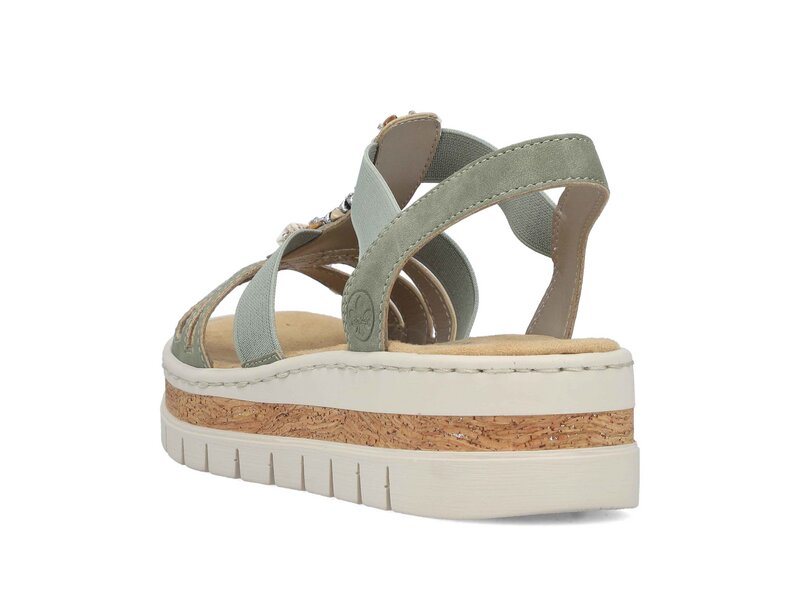 Rieker - Sandaletten - Gr&uuml;n 