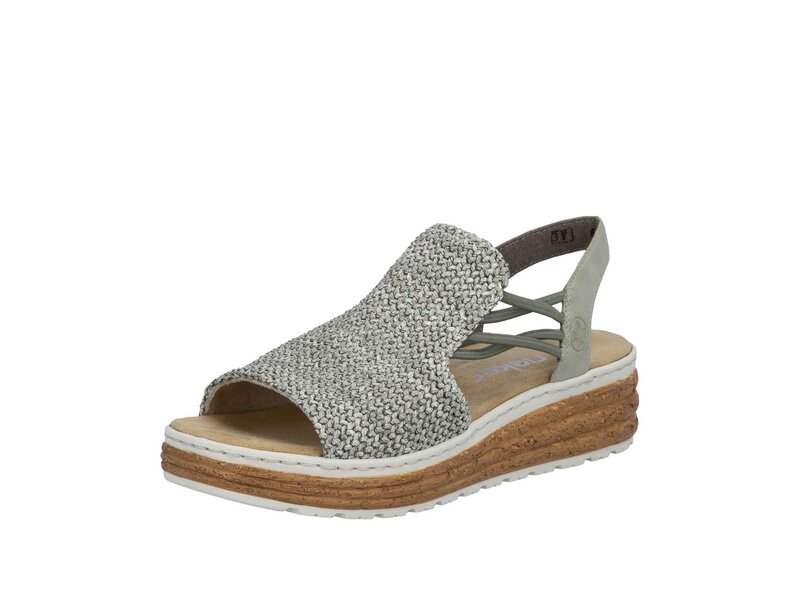 Rieker - Sandaletten - Gr&uuml;n 