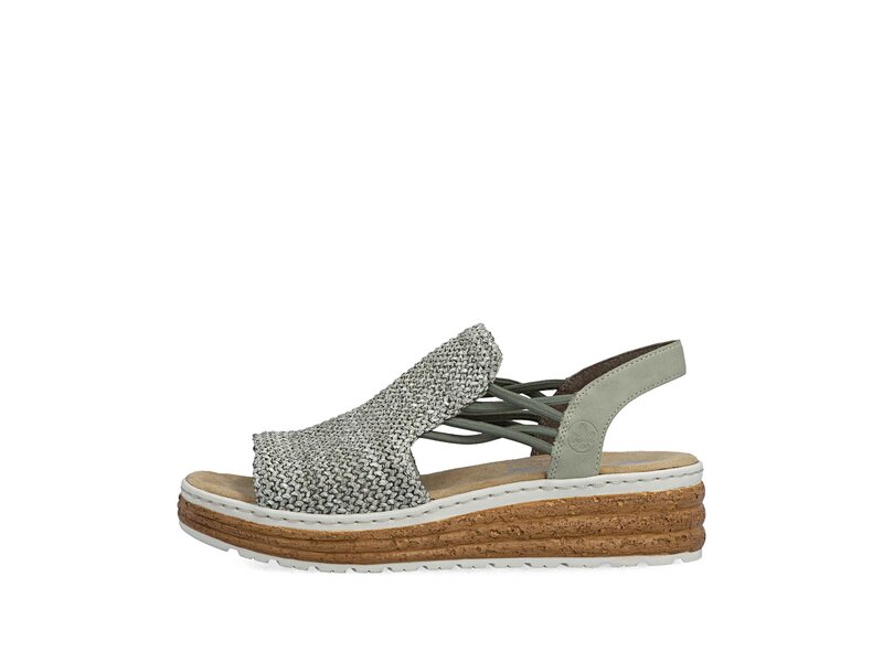 Rieker - Sandaletten - Gr&uuml;n 