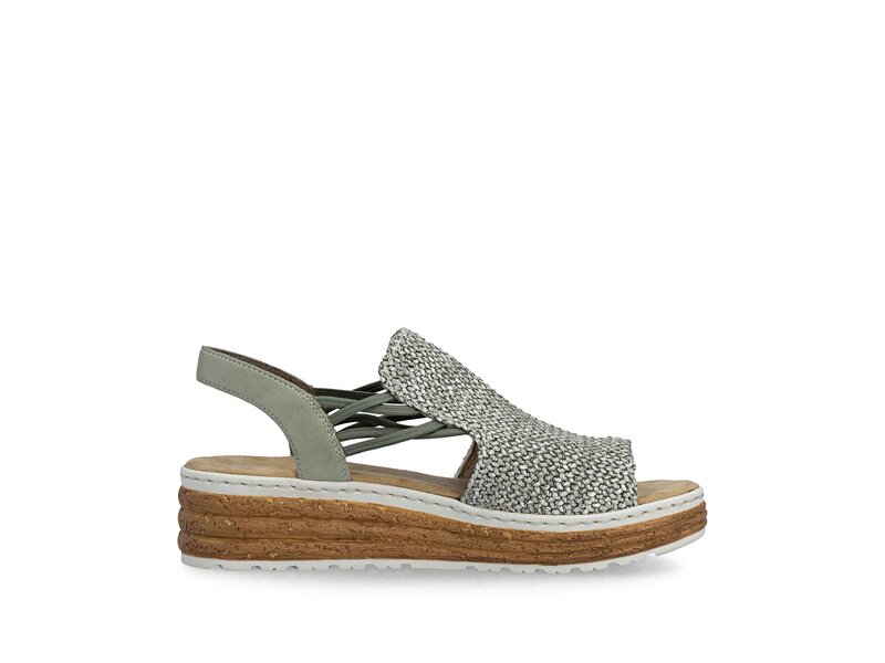 Rieker - Sandaletten - Gr&uuml;n 