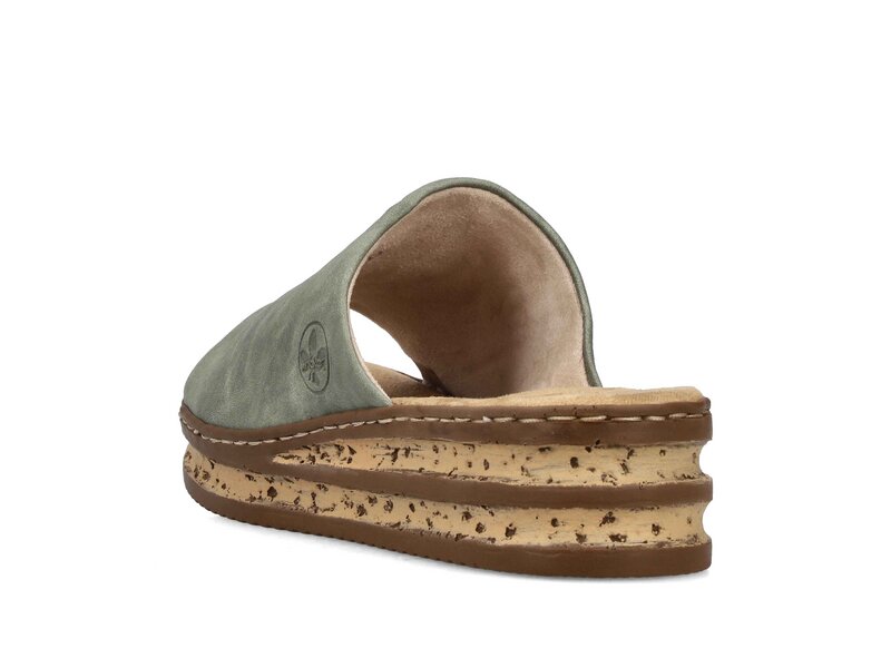 Rieker - Pantoletten - Gr&uuml;n 