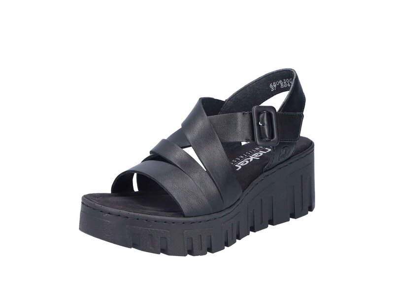 Rieker - Sandaletten - Schwarz 