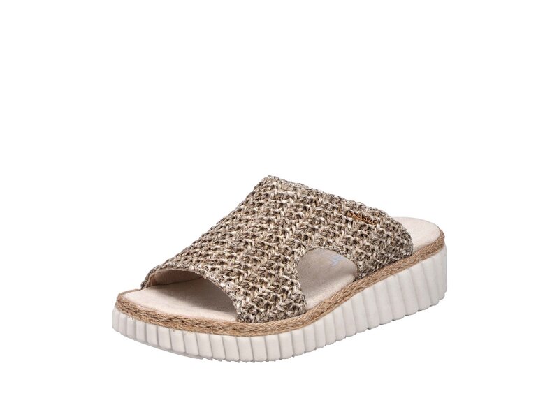 Rieker - Pantoletten - Beige 