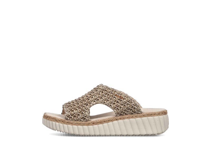 Rieker - Pantoletten - Beige 