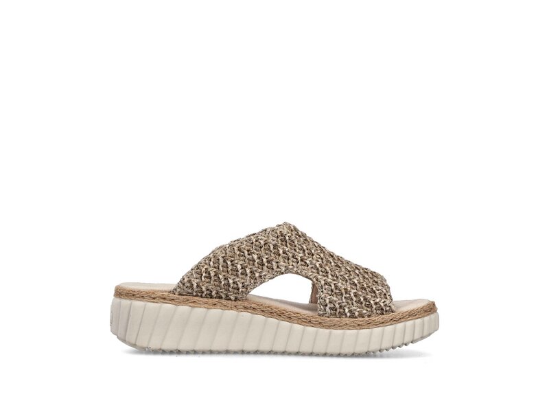 Rieker - Pantoletten - Beige 