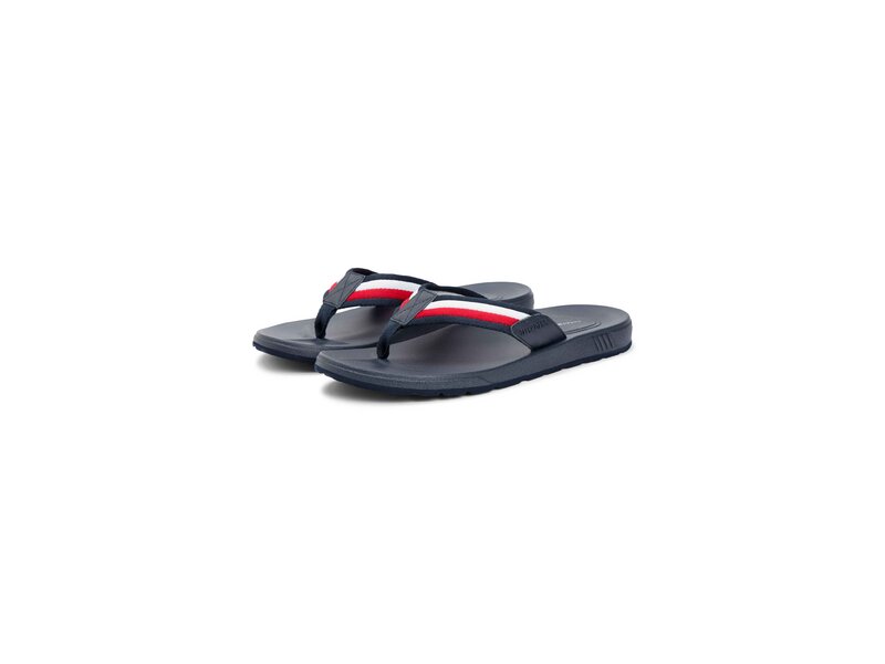Tommy Hilfiger - MOLDED HILFIGER RWB BEACH SANDAL - Wei&szlig; 