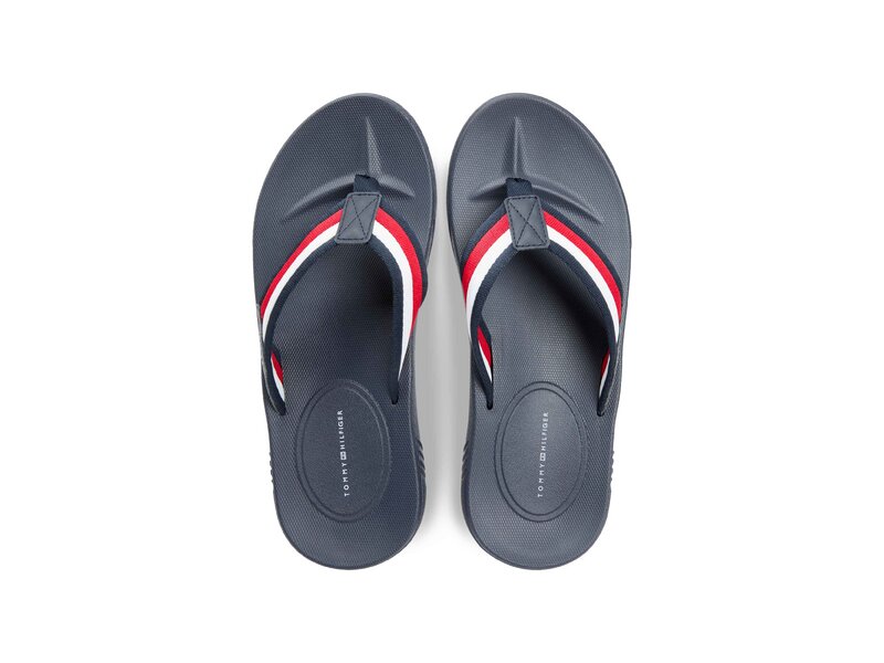 Tommy Hilfiger - MOLDED HILFIGER RWB BEACH SANDAL - Wei&szlig; 