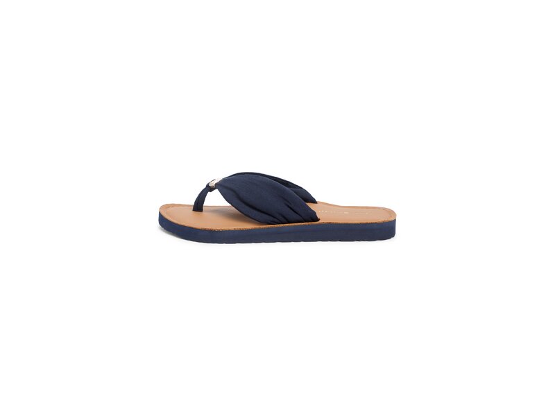 Tommy Hilfiger - TH LTR FOOTBED SUMMER SANDAL - Blau 