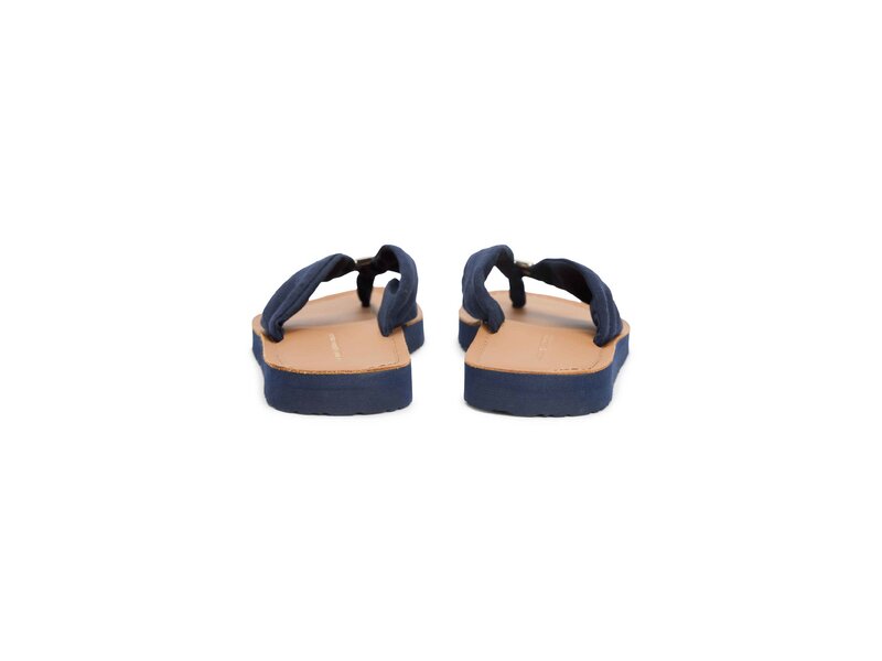 Tommy Hilfiger - TH LTR FOOTBED SUMMER SANDAL - Blau 