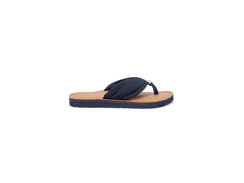 Tommy Hilfiger - TH LTR FOOTBED SUMMER SANDAL - Blau 