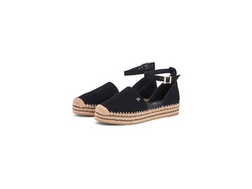 Tommy Hilfiger - TH PLATFORM ESPAD SUEDE STRAP - Schwarz