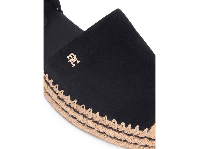 Tommy Hilfiger - TH PLATFORM ESPAD SUEDE STRAP - Schwarz 