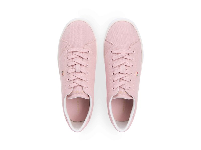 Tommy Hilfiger - TH LOW PROFILE VULC CANVAS - Rot 