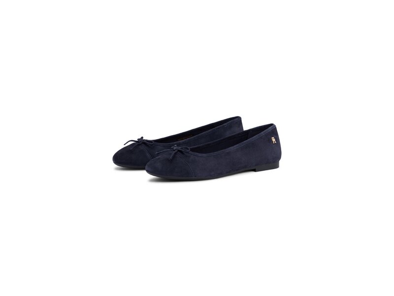 Tommy Hilfiger - HILFIGER SUEDE BALLERINA - Blau 