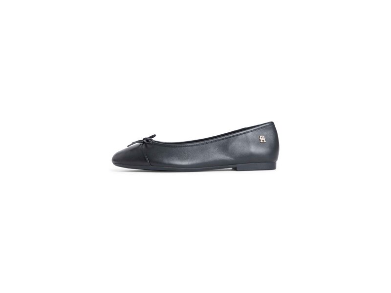 Tommy Hilfiger - HILFIGER SMOOTH LTHR BALLET - Schwarz 