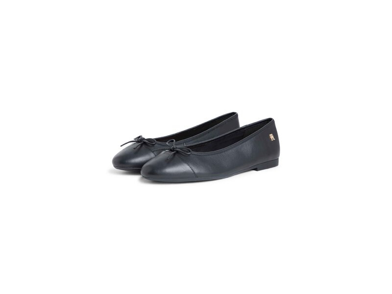 Tommy Hilfiger - HILFIGER SMOOTH LTHR BALLET - Schwarz 