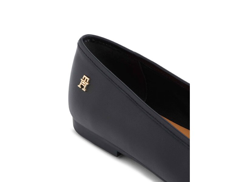 Tommy Hilfiger - HILFIGER SMOOTH LTHR BALLET - Schwarz 