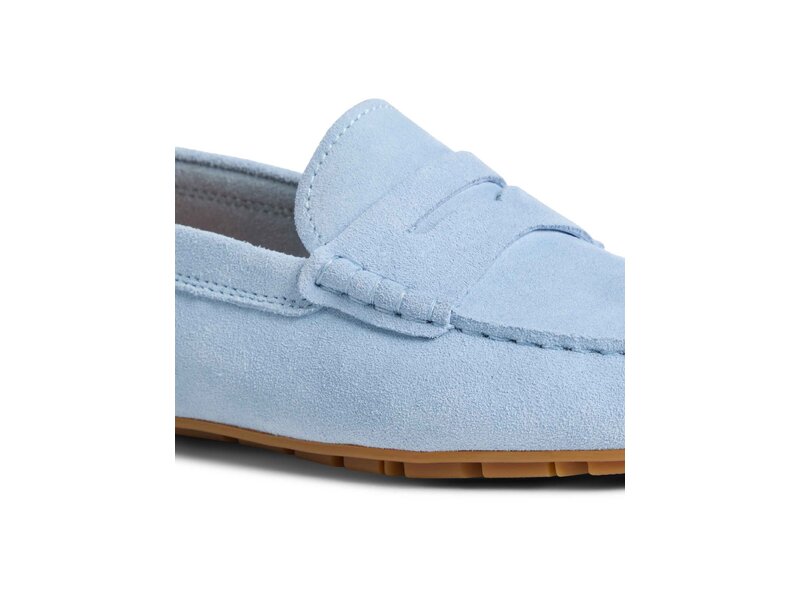 Tommy Hilfiger - FLAG SOFT SUEDE DRIVER LOAFER - Blau 