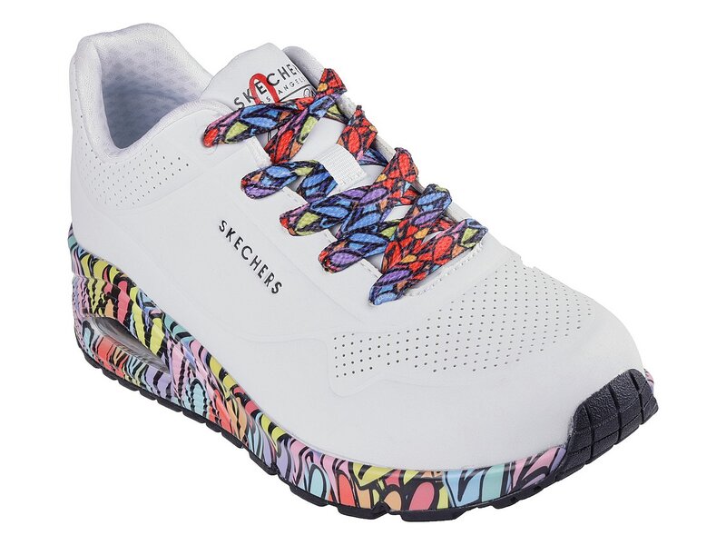 Skechers - UNO RAVAGED LOVE - Wei&szlig; 