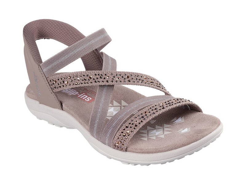 Skechers - REGGAE SLIM SUMMER SPARKLE - Braun 