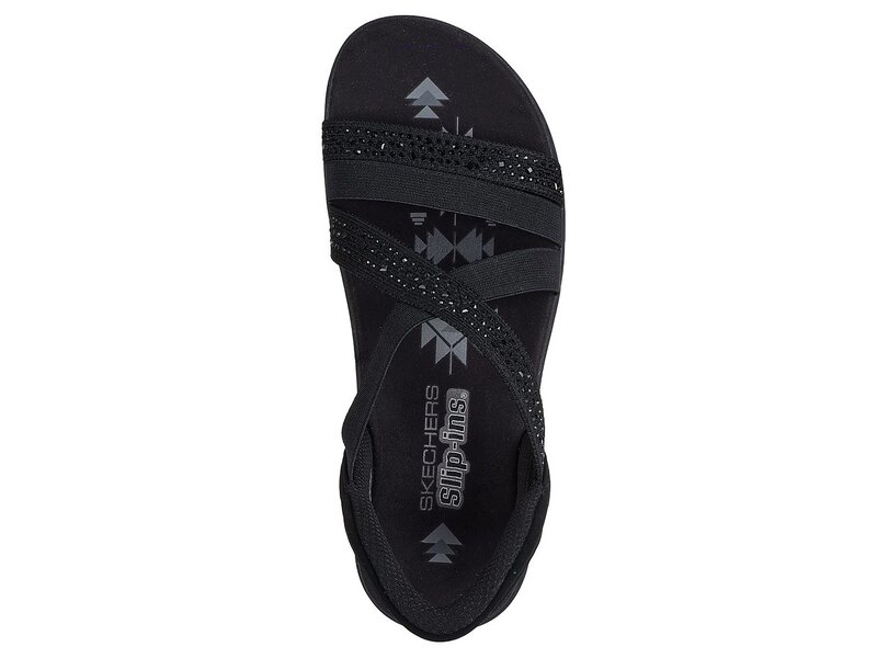 Skechers - REGGAE SLIM SUMMER SPARKLE - Schwarz 