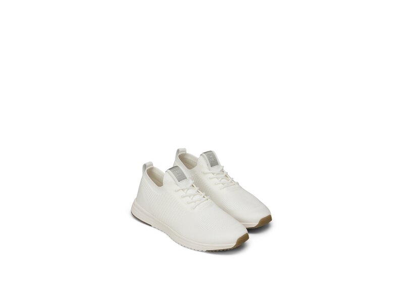 Marc O&acute;Polo - Strick-Sneaker Model Jasper - Wei&szlig; 