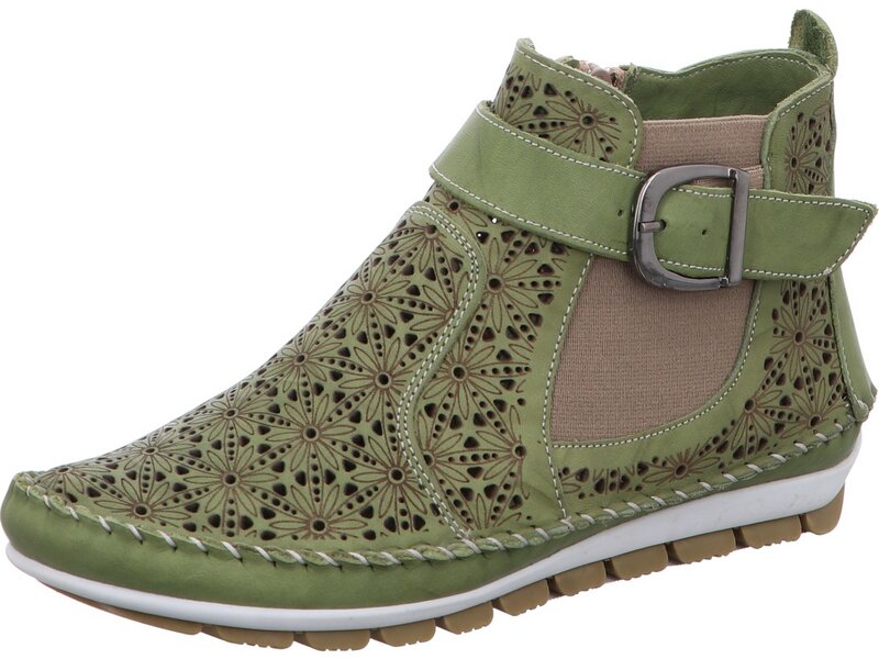 Gemini - Nappa/Kombi Stiefel - Gr&uuml;n 