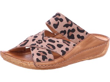 Gemini - Leopard/Kombi Pantolette - Beige