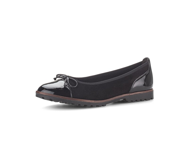 Gabor - sportliche Ballerinas - Schwarz 