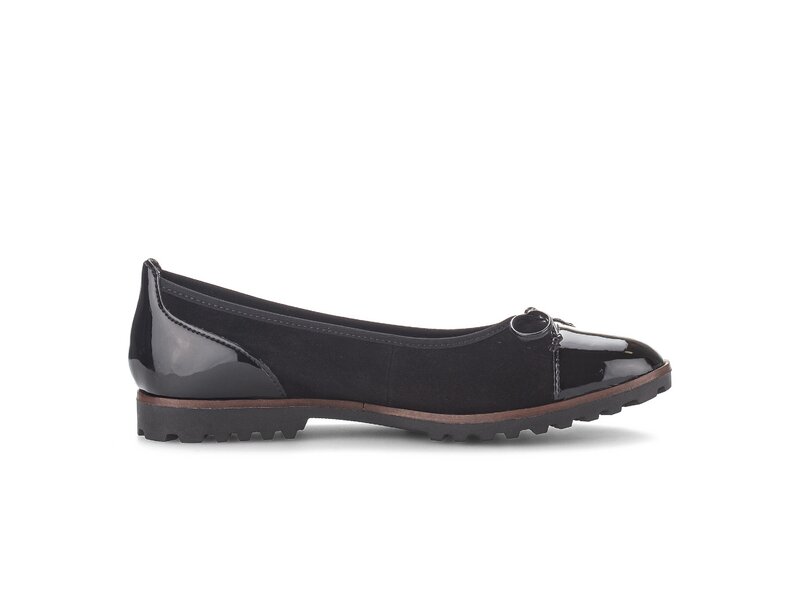 Gabor - sportliche Ballerinas - Schwarz 