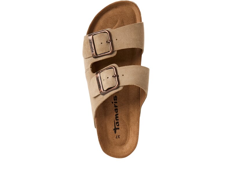 Tamaris - Pantoletten - Beige 