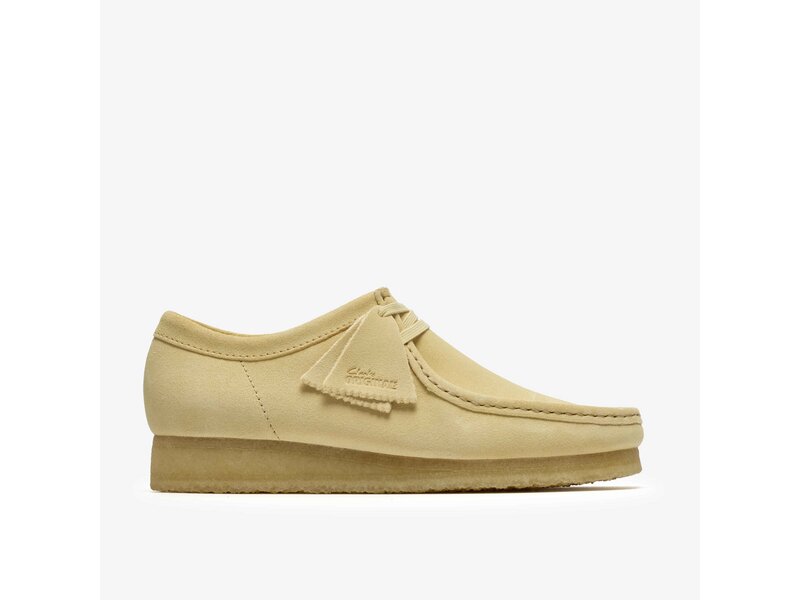 Clarks - Wallabee PaleYellow Suede - Beige 