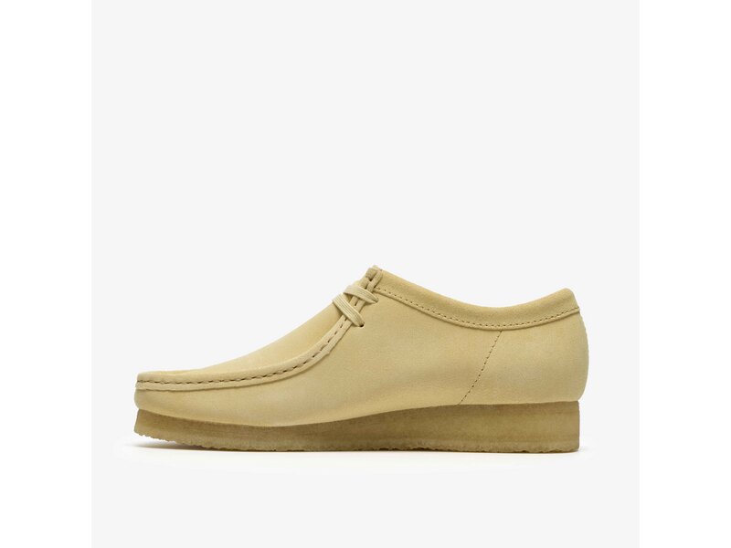 Clarks - Wallabee PaleYellow Suede - Beige 