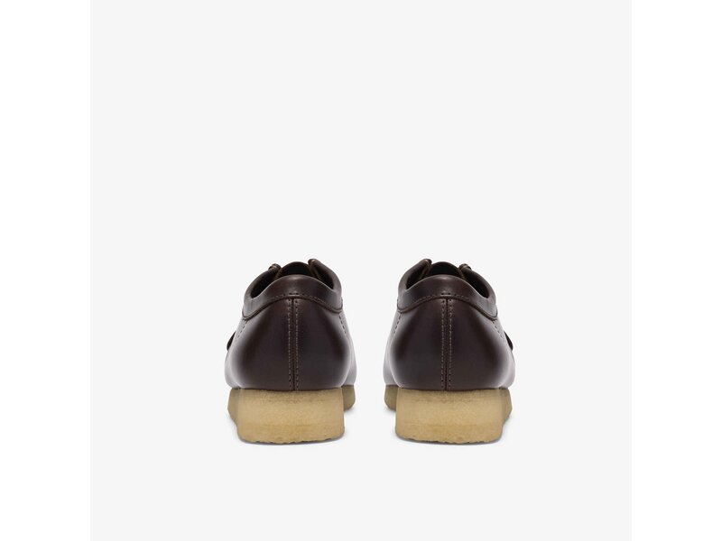 Clarks - Wallabee Dark Brown Lea - Braun 