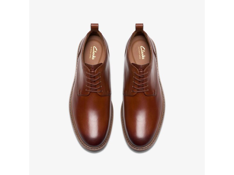 Clarks - Aldwin Lace Tan Leather - Braun 