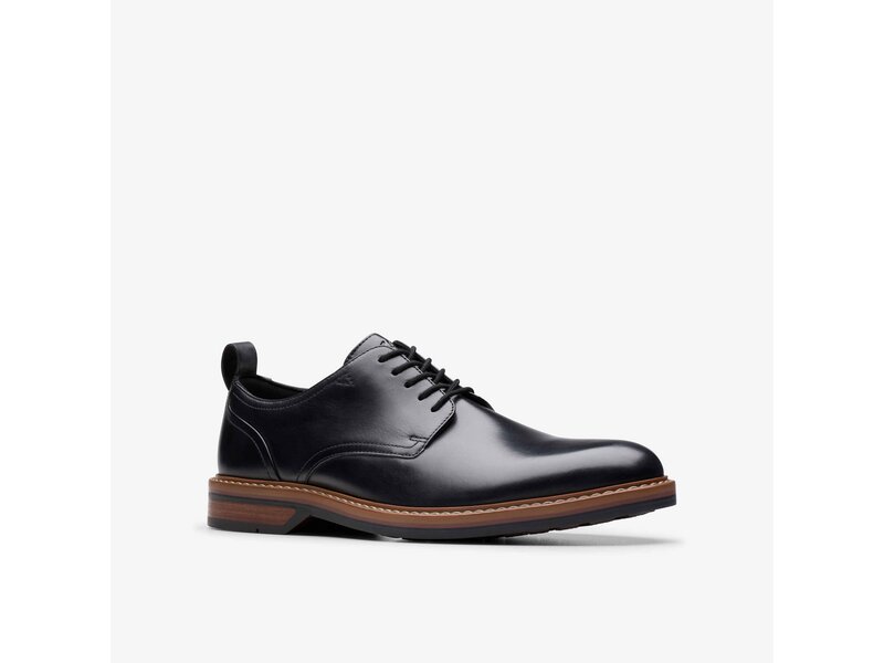 Clarks - Aldwin Lace Black Leather - Schwarz 