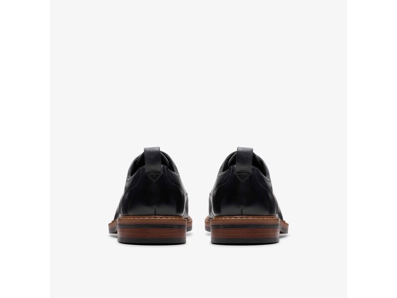 Clarks - Aldwin Lace Black Leather - Schwarz 