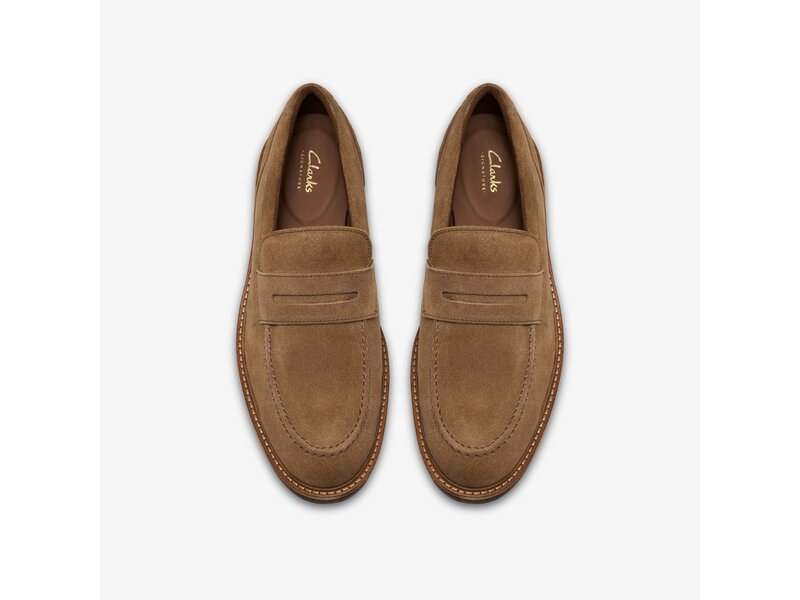 Clarks - Aldwin Step Tan Suede - Braun 