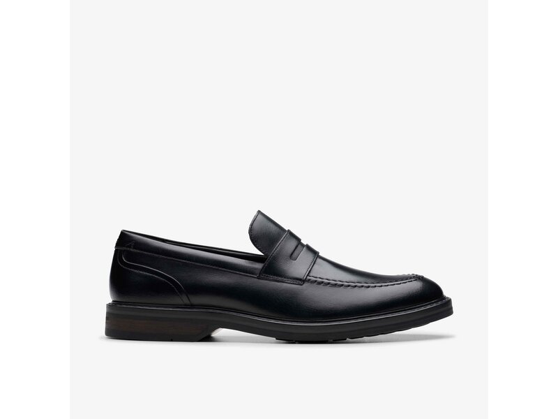 Clarks - Aldwin Step Black Leather - Schwarz 